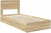 vidaXL Aufbewahrungsbett Sonoma-Eiche 75 x 190 cm Holzwerkstoff 3408510 Bild 4