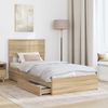 vidaXL Aufbewahrungsbett Sonoma-Eiche 75 x 190 cm Holzwerkstoff 3408510 Bild 3
