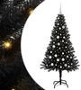 vidaXL Weihnachtsbaum mit 150 LEDs mit Ständer Schwarz 150 cm PVC 3396468 Bild 2