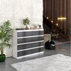 Furnica Kommode Weiß Matt Kommode 120 cm mit 8 Schubladen - Wohn - und Schlafzimmer Bild 3