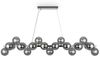 Maytoni Pendelleuchte Dallas 25-flammig chrom rauchglas Bild 5