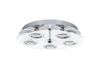 Eglo 30933 Deckenleuchte Cabo in chrom Glas satiniert weiß, klar H:7 Ø 35cm Bild 2