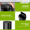 Juskys Automatik Mülleimer mit Bewegungssensor, wasserdicht, Stahl, Schwarz, 50 Liter Bild 4
