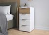 OTTO home Schubkastenkommode Highboard Sideboard Schubladenkommode Kommode Schlafzimmer ASTANA (Breite 40 cm / Höhe 81 cm), mit 4 geräumigen Schubladen, Kantengriff in Alufarben MADE IN GERMANY Bild 3