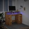 vidaXL LED-Schreibtisch Artisan-Eiche 120x55x91 cm Holzwerkstoff 3309419 Bild 4