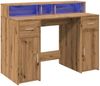 vidaXL LED-Schreibtisch Artisan-Eiche 120x55x91 cm Holzwerkstoff 3309419 Bild 3