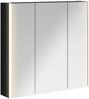vidaXL Badezimmerspiegelschrank mit Regal mit Tür Schwarz Eichen-Optik 889256 Bild 2