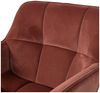 Drehsessel Wibo - Samt Braun-Rot Bild 5