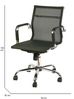 Dmora Stuhl mit Rädern Placida, Chefsessel mit Armlehnen, Ergonomischer Bürostuhl, Schwarz, 62x54h92/102 cm Bild 3