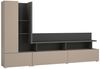 Lomadox Wohnzimmer-Set SELCE-83, (Mega-Spar-Set, 2-St, 2-tlg), in beige mit anthrazit inkl. Beleuchtung, griffloses Design Bild 3