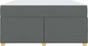vidaXL Bettrahmen mit Matratze Dunkelgrau 140 x 200 cm Stoff 3399357 Bild 5