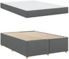 vidaXL Bettrahmen mit Matratze Dunkelgrau 140 x 200 cm Stoff 3399357 Bild 4