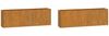 vidaXL Wand-Pflanzkübel 2 Stk. Rostig Cortenstahl 53x10x17 cm 823686 Bild 2