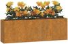 vidaXL Wand-Pflanzkübel 2 Stk. Rostig Cortenstahl 53x10x17 cm 823686 Bild 3