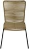 Gartenstuhl Outdoor-Seilstuhl Farbe Taupe mit Eisen-Gestell in schwarz ISRA (4er Set) 136312372 Bild 4