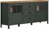 Trendteam 'Stanton' Sideboard, Tannengrün Dekor/Evoke Eiche Nachbildung, B/H/T: 185 / 86 / 45 cm Bild 2
