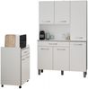 Parisot Season 1 Küchenbuffet 120x185x40 viel Stauraum Buffet Weiß Bild 5