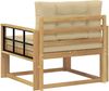 vidaXL Outdoor Mittelsofa Polyester Weiß 3439022 Bild 5