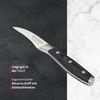 Meisterkoch Schälmesser Messer Küchenmesser | 7,5 cm Klinge aus rostfreiem deutschen Edelstahl | ergonomischer Micarta-Griff mit Fingerschutz, 3-fach vernietet Bild 3