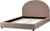 Bett mit Lattenrost Bouclé VAUCLUSE 140 x 200 cm Taupe Bild 5