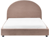 Bett mit Lattenrost Bouclé VAUCLUSE 140 x 200 cm Taupe Bild 4