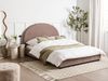 Bett mit Lattenrost Bouclé VAUCLUSE 140 x 200 cm Taupe Bild 3