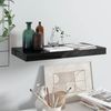 vidaXL Schweberegal Hochglanz-Schwarz 50x23x3,8 cm MDF 323766 Bild 2