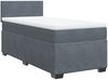 vidaXL Boxspringbett mit Matratze Dunkelgrau 90x200 cm Samt 3288505 Bild 3