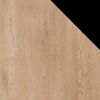 Drehtürenschrank Salkor II, Kleiderschrank mit 4 Türen, Frontspiegel (Farbe: Eiche Cremona / Eiche Cremona + Schwarz) Bild 5