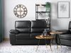 2-Sitzer Sofa Kunstleder schwarz VOGAR Bild 3