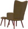 vidaXL Relaxsessel mit Hocker Braun Samt [328070] Bild 5