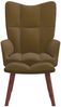 vidaXL Relaxsessel mit Hocker Braun Samt [328070] Bild 3