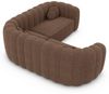 Ecksofa Almeria L-Form Stoff - Strukturstoff - Braun Bild 4