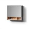 Livinity® Badezimmerspiegelschrank Temo, Anthrazit, 80 x 72 cm (1-St) Bild 4
