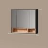 Livinity® Badezimmerspiegelschrank Temo, Anthrazit, 80 x 72 cm (1-St) Bild 2