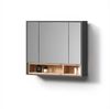 Livinity® Badezimmerspiegelschrank Temo, Anthrazit, 80 x 72 cm (1-St) Bild 5