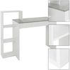 ML-DESIGN Schreibtisch Arbeitstisch mit Regal 3 Einlegeböden 2in1 System für Arbeitszimmer, Bürotisch Computertisch PC Tisch Laptoptisch Ablage Regal Homeoffice Bild 3