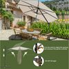 HOMALL Sonnenschirm Gartenschirm 270/300cm, Gartenschirm mit Ständer 360° Funktion UV Bild 2