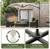 HOMALL Sonnenschirm Gartenschirm 270/300cm, Gartenschirm mit Ständer 360° Funktion UV Bild 3