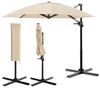 HOMALL Sonnenschirm Gartenschirm 270/300cm, Gartenschirm mit Ständer 360° Funktion UV Bild 4