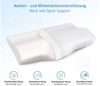 Komfortec Nackenstützkissen aus Memory Foam, Orthopädisches Kopfkissen, Füllung: 100% Visco-Memory Schaum, Seitenschläfer, Rückenschläfer, Bauchschläfer, Kopfkissen, Oeko-Tex & CertiPUR-US Zertifiziert Bild 2