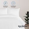 Komfortec Deluxe Bettwäsche 200x200 3 teilig Weiß - Bettbezug 200x200 Set mit Kissenbezüge, Bettwäsche-Sets 200x200 aus Mikrofaser mit Reißverschluss Weich und Bügelfrei, Weiß Bild 4