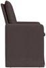 vidaXL Esszimmerstühle 2 pcs Dunkelbraun 57 x 67 x 98 cm Stoff 42017920 Bild 5