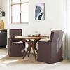 vidaXL Esszimmerstühle 2 pcs Dunkelbraun 57 x 67 x 98 cm Stoff 42017920 Bild 3