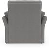 DOMO collection Sessel Pina elegant und zeitloser Clubsessel, bequemer Cocktailsessel, Hoher Sitzkomfort, Microfaser hochflorig, dunkelgrau Bild 4