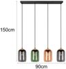 Pendelleuchte CORK, Lampenschirme bunt aus recyceltem Glas, Breite 90cm Bild 4