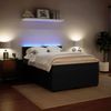 vidaXL Boxspringbett mit Matratze Schwarz 140x190 cm Samt 3290030 Bild 4