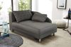Récamiere-Schlafsofa Federkern Couch Liege Gästebett mit Bettkasten in Grau Bild 2