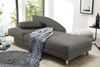Récamiere-Schlafsofa Federkern Couch Liege Gästebett mit Bettkasten in Grau Bild 3