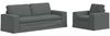 vidaXL Sofa Set 2 pcs Dunkelgrau 222 x 80 x 82 cm Stoff 3407589 Bild 2